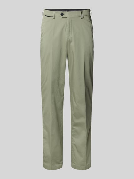 Chinosy o kroju regular fit z wpuszczanymi kieszeniami model 'Peaker' Shop The Look MANNEQUINE