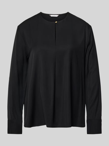Tommy Hilfiger Relaxed fit blouse met lange mouwen van pure viscose BLACK - 2
