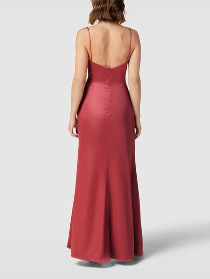 Laona Abendkleid mit Herz-Ausschnitt Rostrot 5