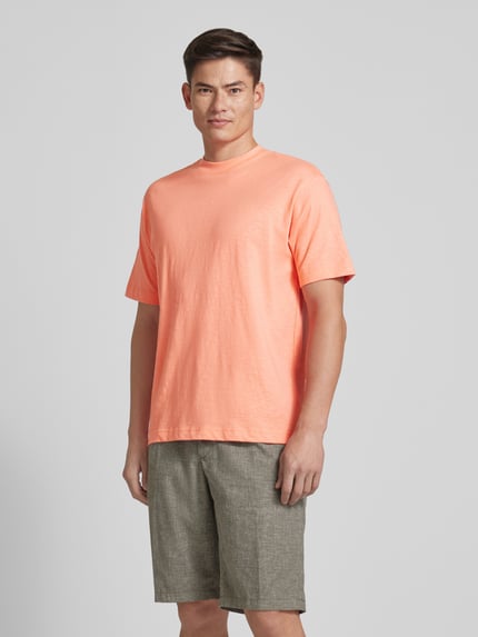 Jake*s Studio Men T-Shirt mit Rundhalsausschnitt Koralle 4