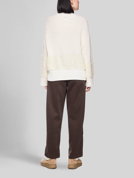 Marc Cain Pullover mit Bouclé-Einsätzen Modell 'SPORTS E' Offwhite 5