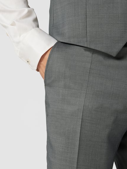 CG – CLUB of GENTS Spodnie do garnituru o kroju slim fit z dodatkiem streczu Zielony 3