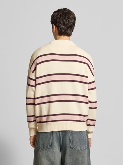 BLKVIS Strickpullover mit gerippten Abschlüssen Offwhite 5