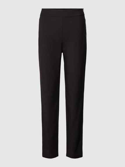 Marc Cain Slim fit broek in effen design Zwart - 2