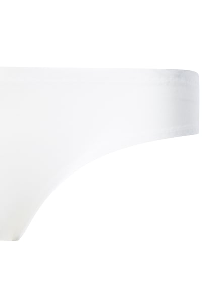 Productfoto, Slip met elastische band van Schiesser, wit, gladde stof, stretchmateriaal, aansluitende pasvorm.