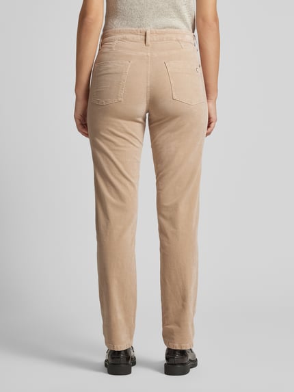 CAMBIO Regular Fit Hose mit Paspeltaschen Modell 'PEARLIE' Sand 5