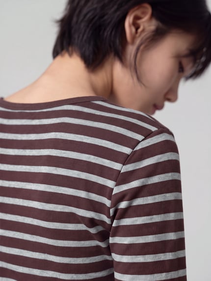 s.Oliver RED LABEL Longsleeve mit abgerundetem Saum Bordeaux 3