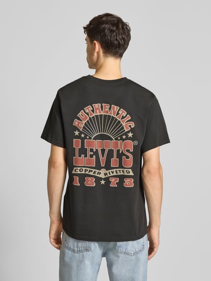 Levi's® T-Shirt mit Label-Print Black 5