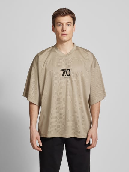 EA7 Emporio Armani Trikot mit Statement-Stitching Modell 'TRAIN 7.0' Beige 4
