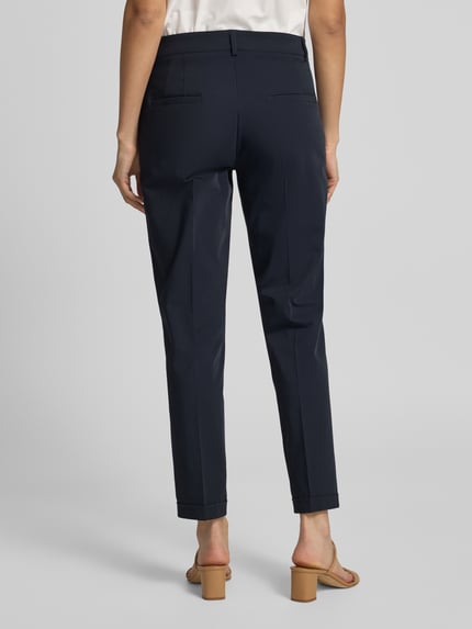 CAMBIO Slim Fit Stoffhose mit Bügelfalten Modell 'KATHREEN' Marine 5
