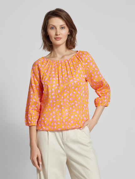 Montego Blusenshirt mit Animal-Print Apricot 4