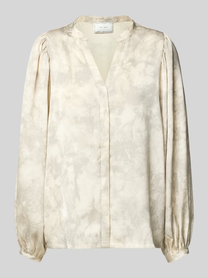 Neo Noir Blouse met ballonmouwen en serafinohals Wit - 2