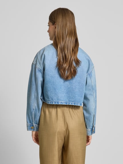 Tommy Hilfiger Regular fit jeansjack van een mix van katoen en lyocell Lichtblauw gemêleerd - 5