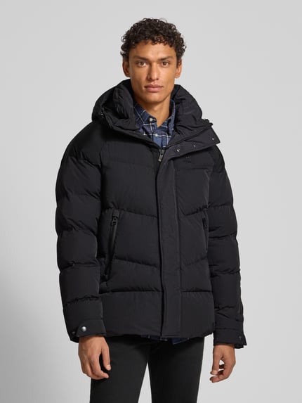 Blauer USA Kurtka puchowa z naszywką z logo model 'CROWN' Czarny 4