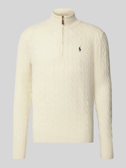 Troyer o kroju regular fit z mieszanki wełny i kaszmiru Shop The Look MANNEQUINE
