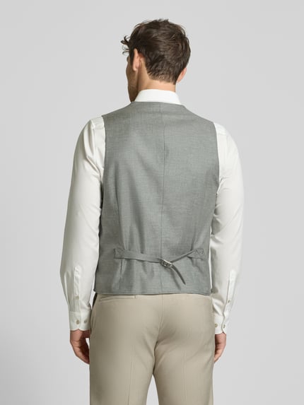 ROY ROBSON Bodywarmer van scheerwolmix met linnenmix Lindegroen - 5
