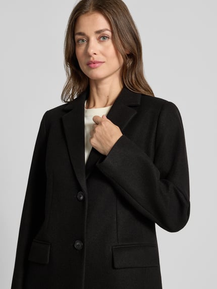 Christian Berg Woman Selection Regular Fit Mantel mit 2-Knopfleiste Black 3