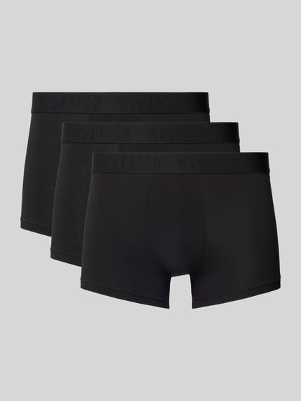 HOM Boxershorts mit elastischem Label-Bund im 3er-Pack Black 1
