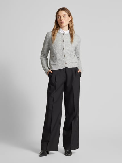 Rich & Royal Cardigan mit Woll-Anteil Mittelgrau 1