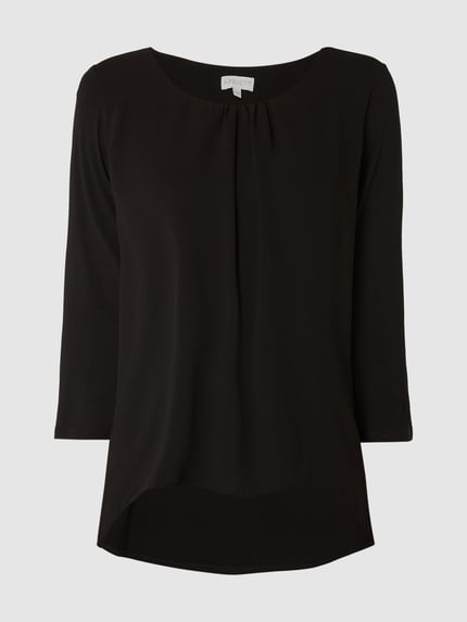 Apricot Blusenshirt im Double-Layer-Look Black 2