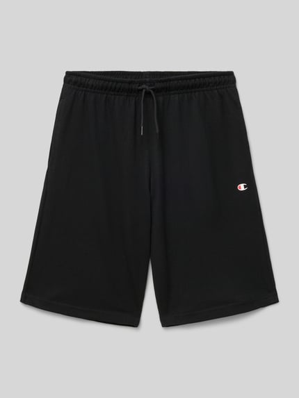 Champion Regular fit sweatshorts met logoprint Zwart - 1