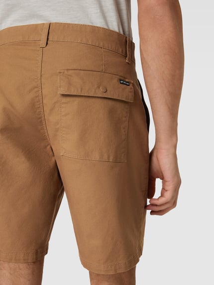 Columbia Straight Leg Bermudas in unifarbenem Design Sand 3