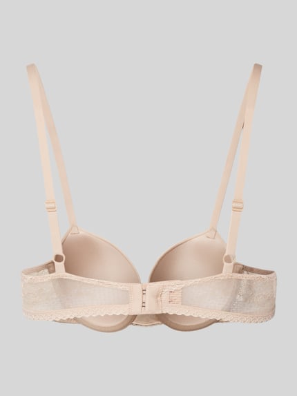 Tommy Hilfiger BH mit Spitzenbordüre Beige 3