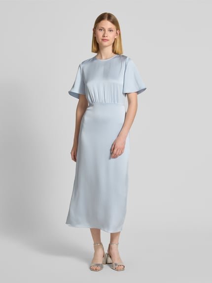 Samsøe Samsøe Maxi-jurk met ronde hals, model 'LUCINDY' Lichtblauw - 4