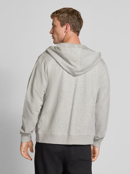 JACK & JONES Sweatjacke mit Känguru-Tasche und Reißverschluss Offwhite Melange 5
