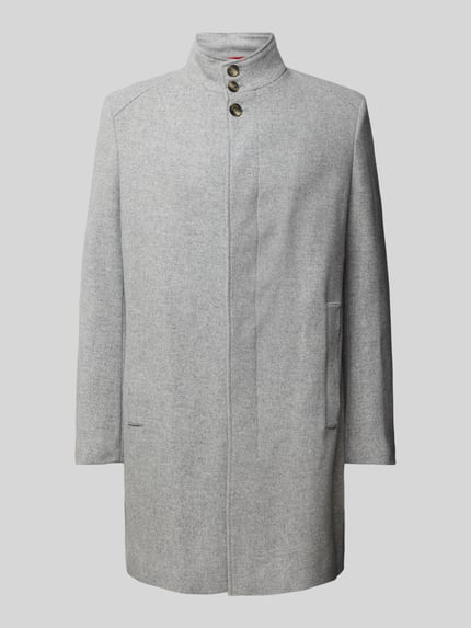 CINQUE Lange jas van Wolmix Model 'Show' Zilver - 2
