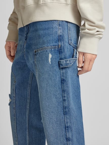 2Y Studios Regular Fit Jeans im Destroyed-Look Modell 'HALDOR' Blau 3
