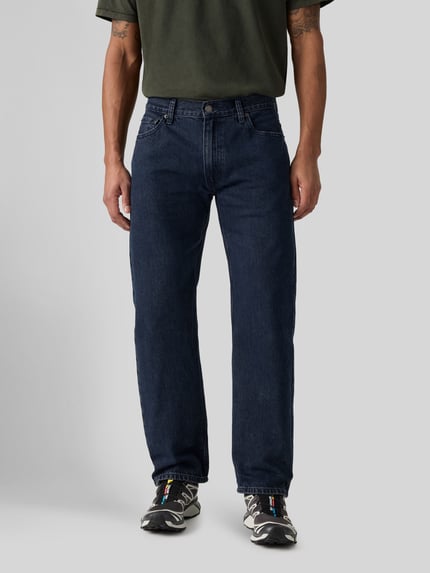 Levi's® Relaxed Fit Jeans aus reiner Baumwolle Modell '555®' Dunkelblau 3