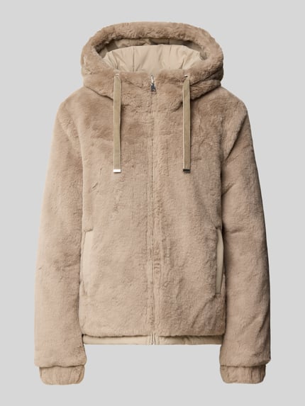 Tom Tailor Teddyjacke mit Kapuze Taupe 2
