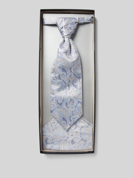 WILVORST Set van stropdas en pochet Blauw - 1