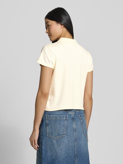 ba&sh Poloshirt mit kurzer Knopfleiste Ecru 5