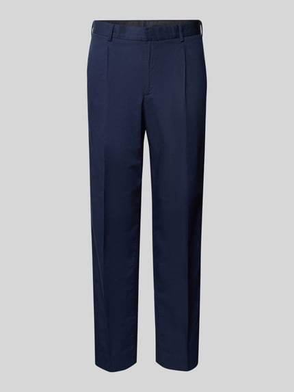 Forét Regular Fit Stoffhose mit Bundhalten Modell 'Writer' Marine 2