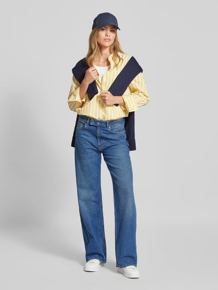 Tommy Hilfiger Easy Fit Hemdbluse mit Knopfleiste GELB 1