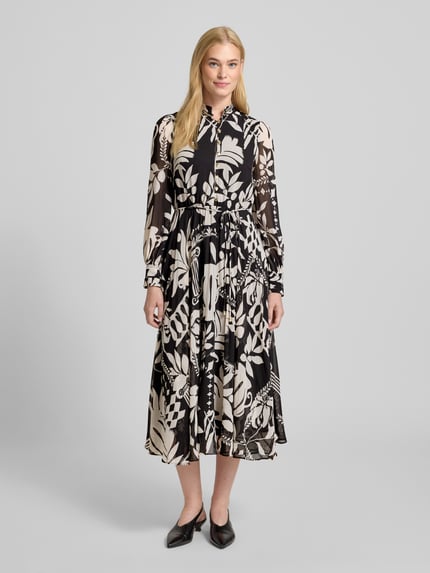 Forever New Avondjurk met opstaande kraag, model 'Annabel' Zwart - 4