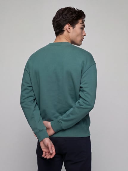 ARMEDANGELS Sweatshirt mit Logo-Stitching ICONIC GMT Petrol 5