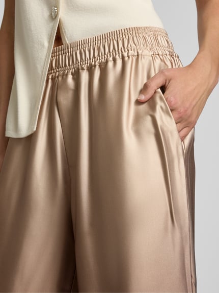 mbyM Broek met elastische band, model 'Asaka' Beige - 3