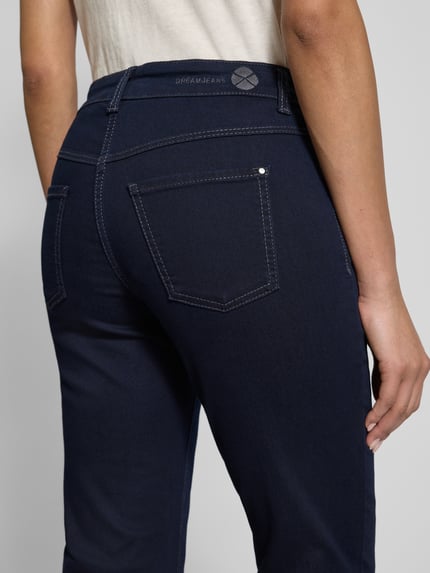 MAC Straight Fit Jeans mit 5-Pocket-Design Dunkelblau 3