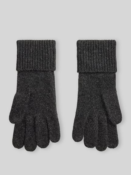 Lauren Ralph Lauren Handschuhe aus Wolle mit Logo-Stitching Dunkelgrau 2