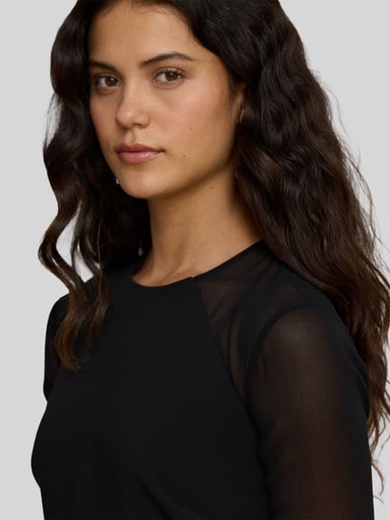 Lauren Ralph Lauren Eng anliegendes Abendkleid mit Seitenschlitz Black 3
