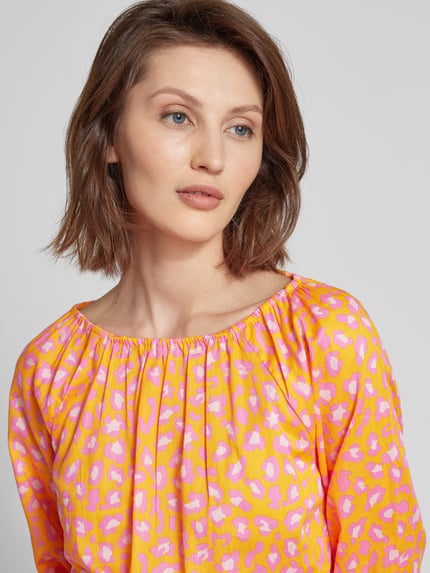 Montego Blusenshirt mit Animal-Print Apricot 3