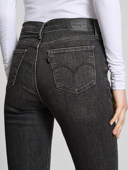 Levi's® 300 Skinny fit jeans met labelpatch, model '311™ SHAPING SKINNY' Antraciet - 3