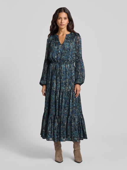 Apricot Midikleid mit Allover-Paisley-Print Tuerkis 4
