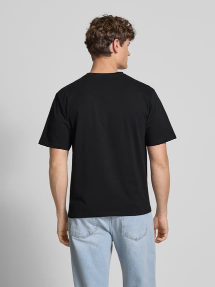 REVIEW T-shirt z nadrukiem z logo Czarny 5