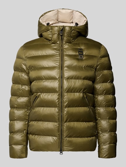 Blauer USA Steppjacke mit Zweiwege-Reißverschluss Modell 'ADAMS' Oliv 2