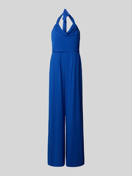 Jake*s Cocktail Jumpsuit mit Plisseefalten und Rundhalsausschnitt Royal 2