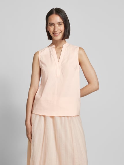 MORE & MORE Regular fit blousetop met V-hals Lichtroze - 4